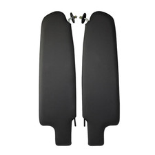 Sun Visor Pair Black Vinyl VW