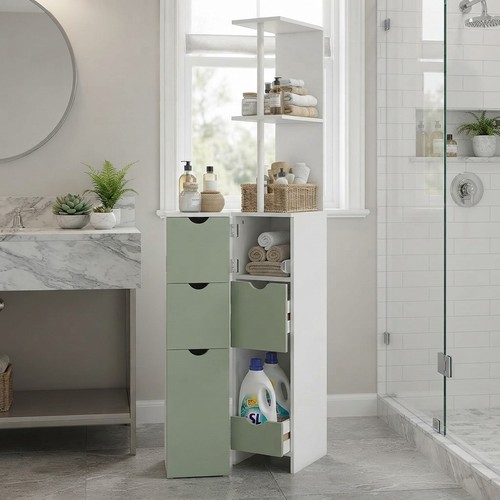 Compact tall bathroom cabinet - bathroom,