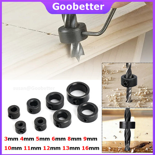 Drill bit shaft depth stop - bit,