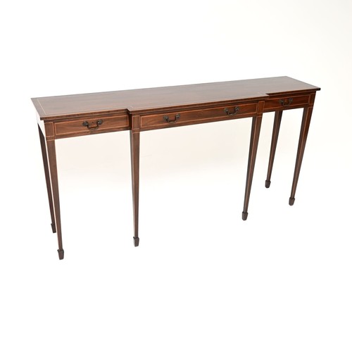 Large antique inlaid mahogany - large,