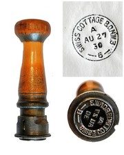 GPO Post Office Dated Hand Stamp SWISS COTTAGE NW3 LONDON *Vintage/Collectable*