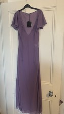 Zara Sheer Lilac Maxi Dress -
