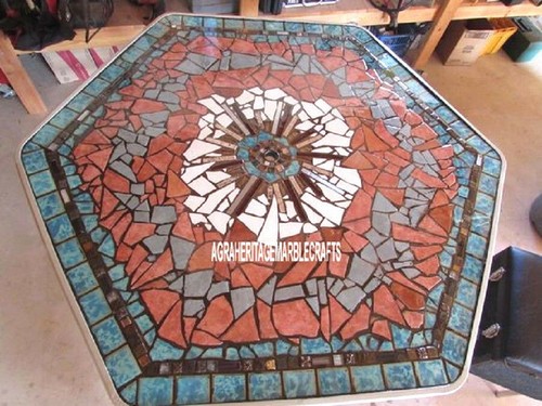 White marble breakfast table - breakfast,