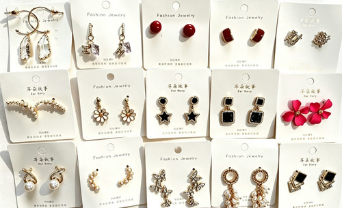 Mixed lot fashion earrings - mixed,