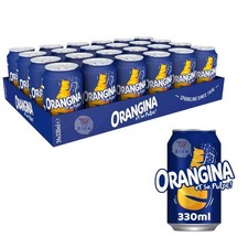 Orangina orange sparkling cans - orange,