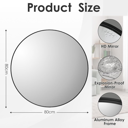 Round wall mirror large - ,