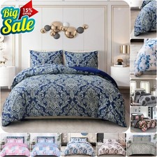Luxury  Bedding Set Rich Cotton Duvet Quilt Cover with Fitted Sheet & Pillowcase
