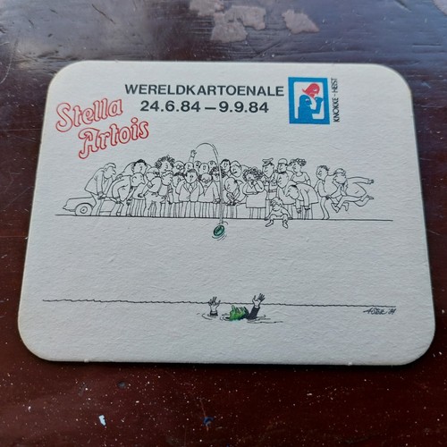 Stella artois beer mat 1984 - stella,