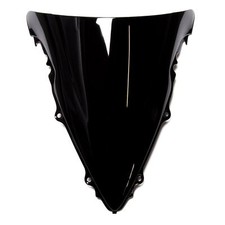 MPW Double Bubble Black Windshield Screen for Yamaha YZF-R6 03-04