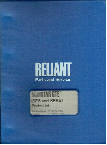 Reliant scimitar gte - gte, (se6