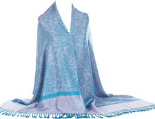 SALE!! Ladies Self Print Soft Pashmina Feel Paisley Design Scarf Wrap Shawl