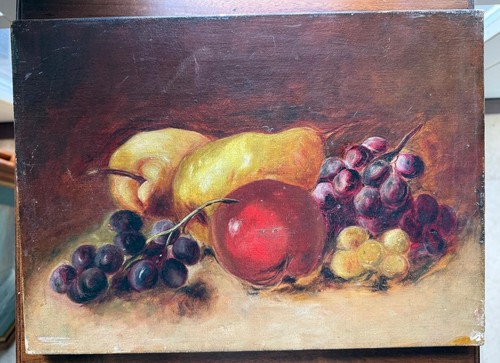 Antique vintage oil painting - oil,