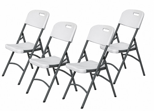 Folding plastic chair heavy - plastic,