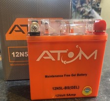 Atom 12N7-BS Gel Motorcycle Battery