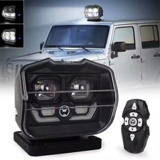 Offroad Truck Marine 60W LED Searchlight Search Lamp Wireless Remote Control 