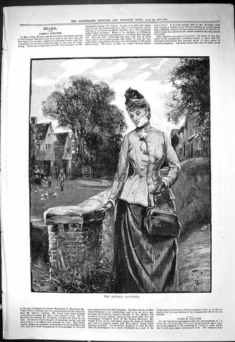 Antique old print - old,