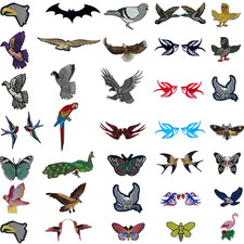 Birds Iron On Patch |