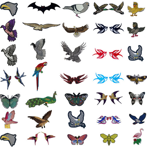 Birds iron patch - on, |