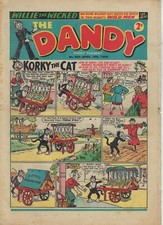 The DANDY Comic # 595 - 18th April 1953 - Vintage UK Paper Comic