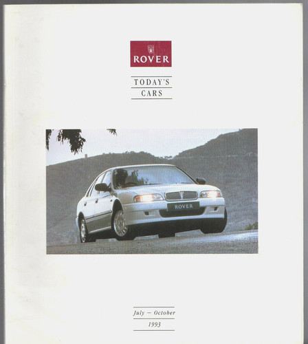 Rover cars jly oct - jly-oct, 1993