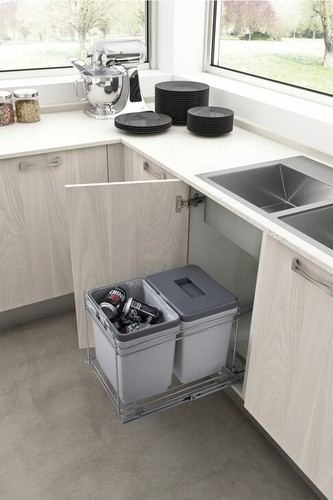 Pull out waste - waste, hinged