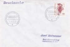 Berlin 1975 Dusseldorf Fashion Fair FDC Dusseldorf 21 special cancel typed VGC