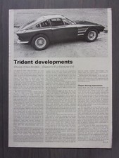 TRIDENT CLIPPER V8 & VENTURER V6 orig 1969 UK Mkt Road Test Leaflet Brochure