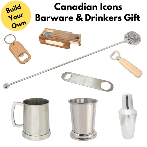 Canadian icons barware - canadian,