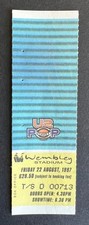 1997 U2 Concert Ticket Stub 8/22/97 Popmart Tour Wembley Stadium London England