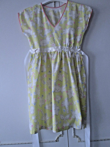 Girl yellow patterned - yellow, cotton