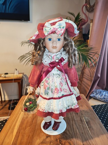 Vintage porcelain doll - porcelain,