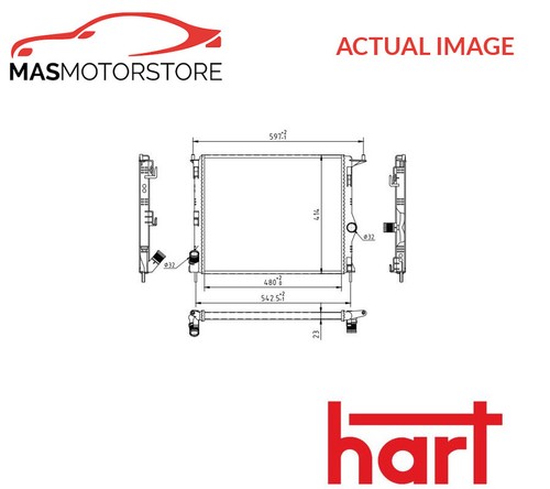 Engine cooling radiator hart - radiator,