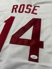 Pete Rose Signed Autographed Philadelphia Phillies Custom Jersey W/ JSA COA