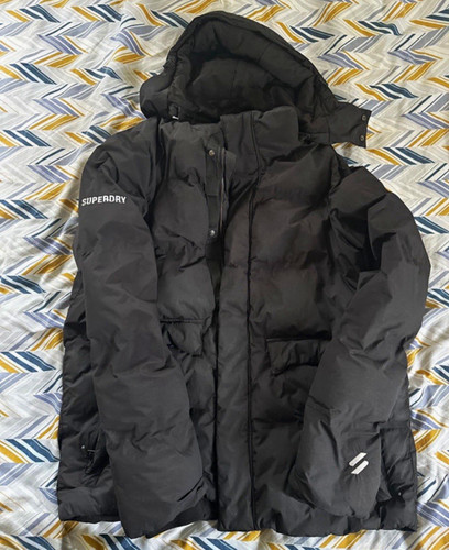 Superdry men black hooded - superdry, men's