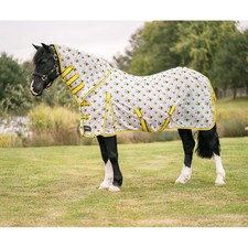 StormX Original Buzzy Bee Combo Fly Rug Size 4'9" Yellow Black Horse Equestrian