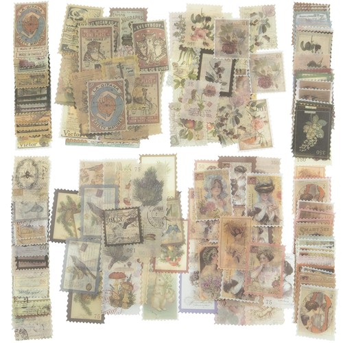 240pcs vintage postage stamp - 240pcs,