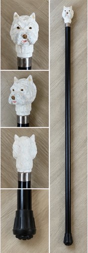 Resin dog head walking - dog,