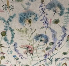 Floral Hedgerow Linen Fabric