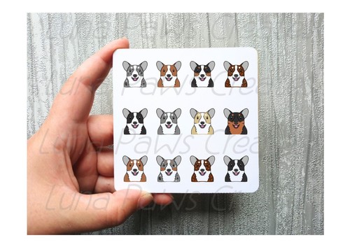 Cardigan welsh corgi coaster - cardigan,