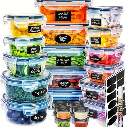 48pcs large plastic food - plastic,
