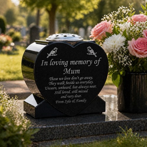 Personalised heart memorial - heart,