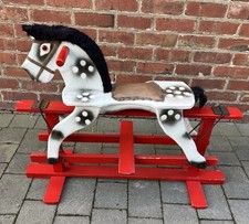 Vintage Wooden Rocking Horse