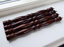 Set Of 4 Hardwood Turned Spindles - 12 Inch