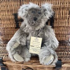 Ben Olli Bears Ltd Edition Teddy Bear - "Sadie" - 34cm, Grey - Handmade in Devon