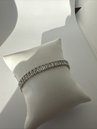 Gold tone crystal - tone, bracelet