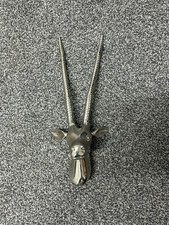 Metal Antelope Head Decoration