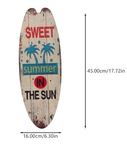 Wooden surfboard wall - surfboard, art