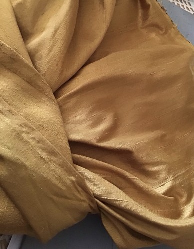100 silk dupion autumn gold - 100%,