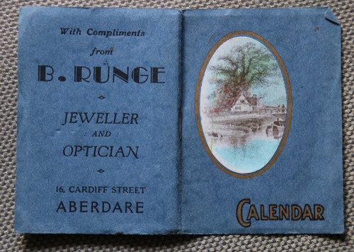 1936 calendar diary - &,