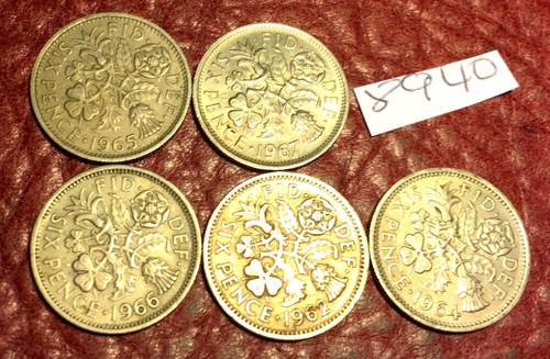 Queen elizabeth sixpences - elizabeth, ii